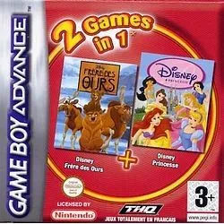 2 Games in 1: Brother Bear + Disney Princess cover art for Nintendo Game Boy Advance
