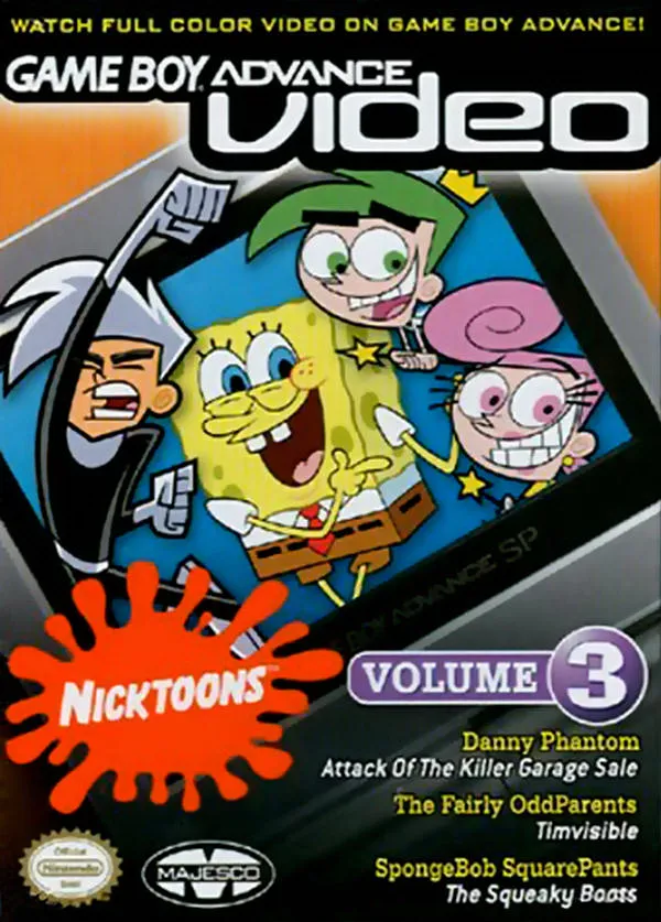 Game Boy Advance Video: Nicktoons: Volume 3 box art