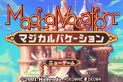 Magical Vacation title screen