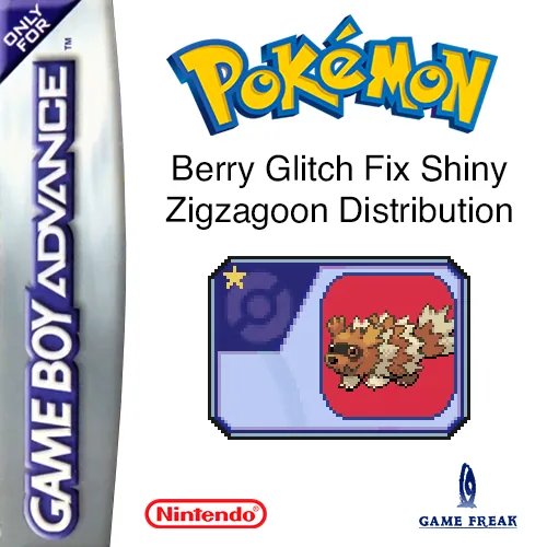 Backdrop artwork for Pokemon - Liechi Berry Glitch Fix & Shiny Zigzagoon Distribution