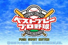 Best Play Pro Yakyuu title screen