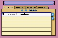 GBA Personal Organizer screenshot