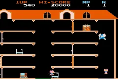 Famicom Mini 08 - Mappy screenshot