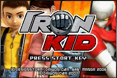 Iron Kid title screen