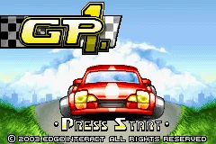 GP-1 Racing title screen