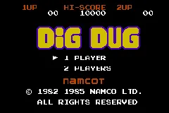Famicom Mini 16 - Dig Dug title screen