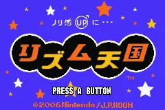 Rhythm Tengoku title screen