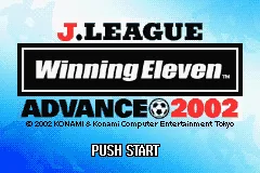 J.League Winning Eleven Advance 2002 title screen