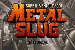 Metal Slug - Super Vehicle-001 title screen