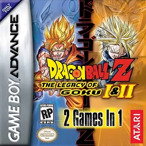 2 Games in 1: Dragon Ball Z: The Legacy of Goku I & II cover art for Nintendo Game Boy Advance