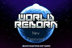 World Reborn title screen