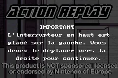 Action Replay screenshot