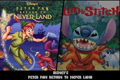2 Disney Games - Lilo & Stitch 2 + Peter Pan - Return to Neverland title screen