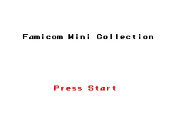 Famicom Mini Collection title screen