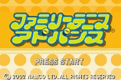 Family Tennis Advance title screen