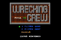 Famicom Mini 14 - Wrecking Crew title screen