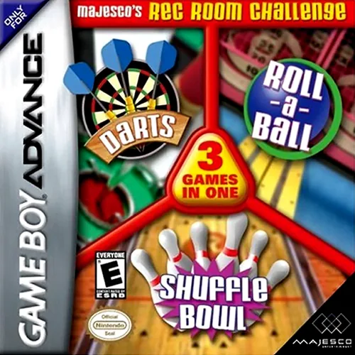 3 Games in One - Darts + Roll-a-Ball + Shuffle Bowl cover art for Nintendo Game Boy Advance