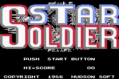 Famicom Mini 10 - Star Soldier title screen