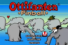 Ottifanten Pinball title screen