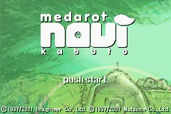 Medarot Navi - Kabuto title screen