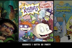 3 Games in 1: Rugrats: I Gotta Go Party + SpongeBob SquarePants: SuperSponge + Tak and the Power of Juju title screen