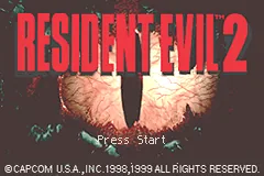 Resident Evil 2 (Unknown) title screen