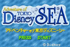 Adventure of Tokyo Disney Sea title screen