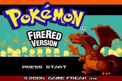 Pokemon - FireRed Version title screen