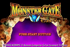 Monster Gate title screen