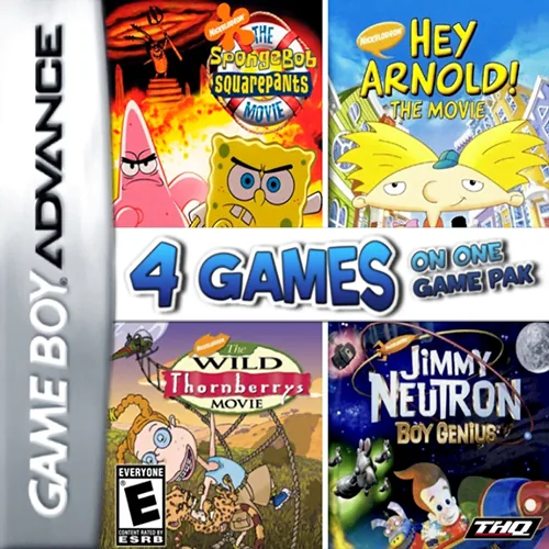 Backdrop artwork for 4 Games on One Game Pak (Nickelodeon Movies)