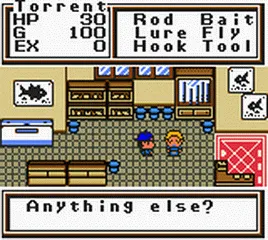 Backdrop artwork for Legend of the River King GBC