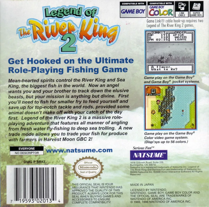 Legend of the River King 2 box back