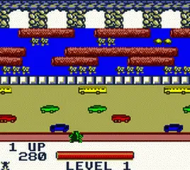 Backdrop artwork for Frogger