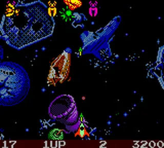 Backdrop artwork for Galaga: Destination Earth