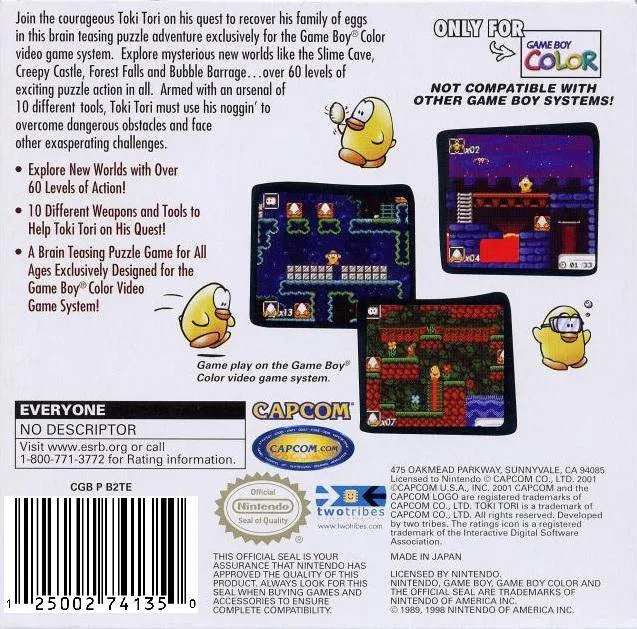 Toki Tori box back