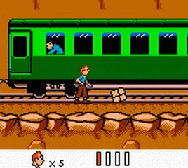 Backdrop artwork for Tintin in Tibet