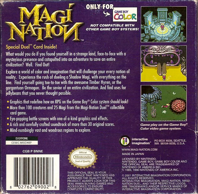 Magi Nation box back