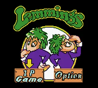 Backdrop artwork for Lemmings & Oh No! More Lemmings