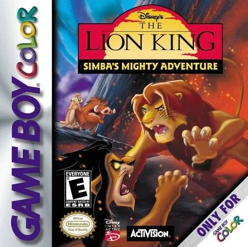 Disney's The Lion King: Simba's Mighty Adventure box art