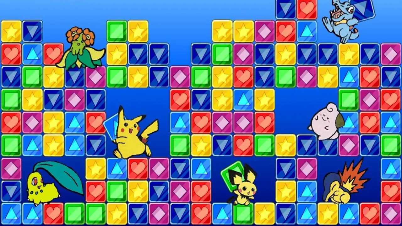 Backdrop artwork for Pokemon Puzzle Challenge
