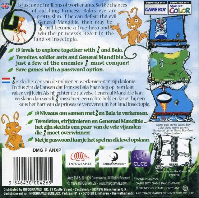 Antz box back