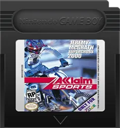Jeremy McGrath Supercross 2000 cart