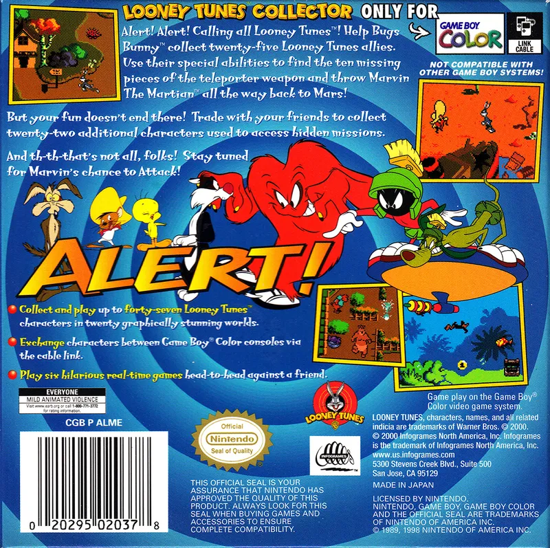 Looney Tunes Collector: Alert! box back