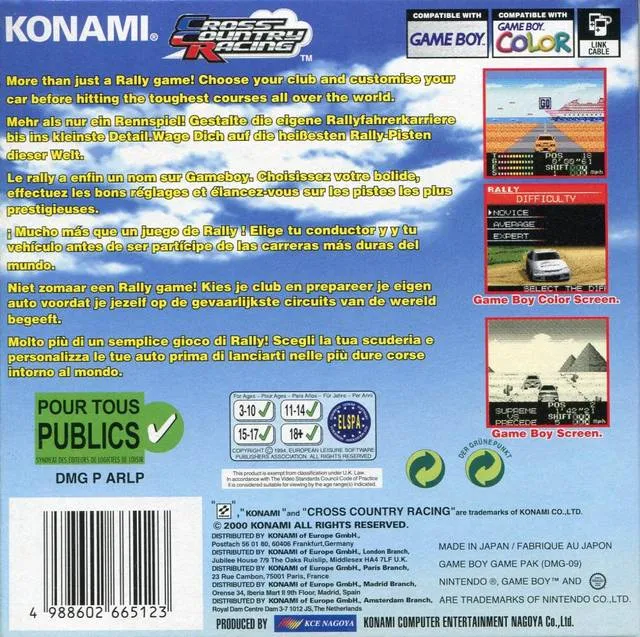 International Rally box back