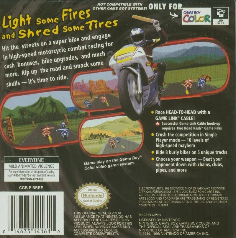 Road Rash box back