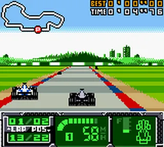 Backdrop artwork for F1 World Grand Prix II for Game Boy Color