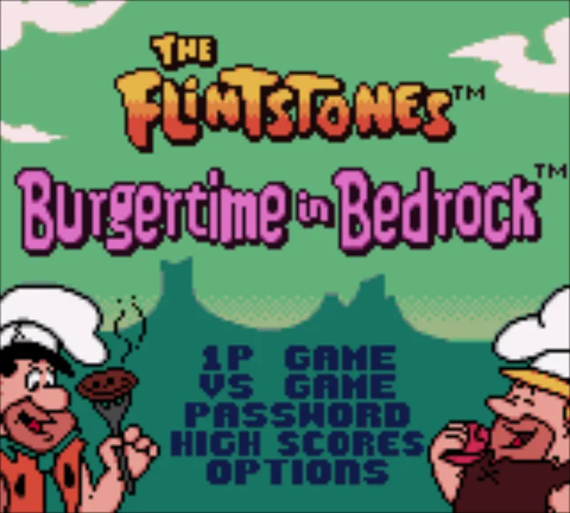 The Flintstones: BurgerTime in Bedrock screenshot