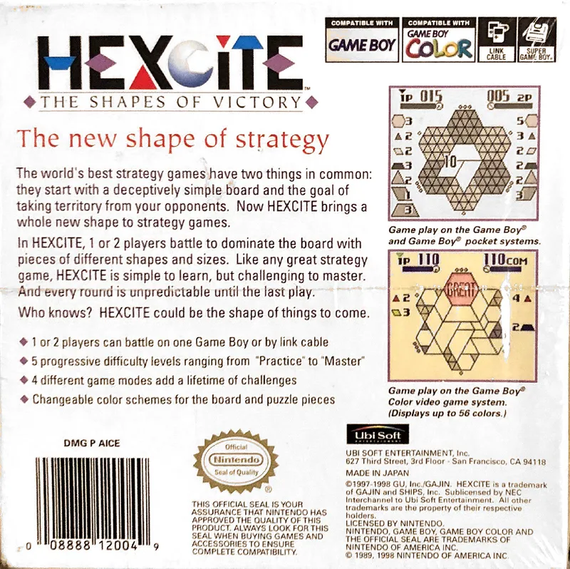 Hexcite: The Shapes of Victory box back