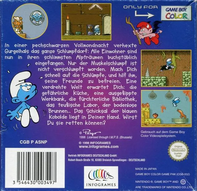 The Smurfs' Nightmare box back