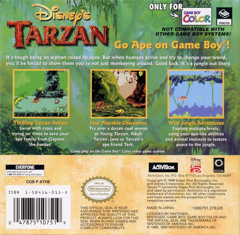 Tarzan box back